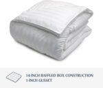 Edredon alternativa plumon Blue Ridge Home Fashions 120002-02 Duraloft algodon 100% damasquinado 500 hilos ligero tamano