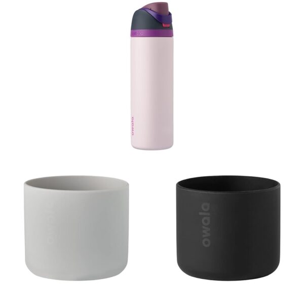 Botella de Agua Térmica Owala FreeSip Acero Inoxidable con Funda de Silicón Protectora Antideslizante