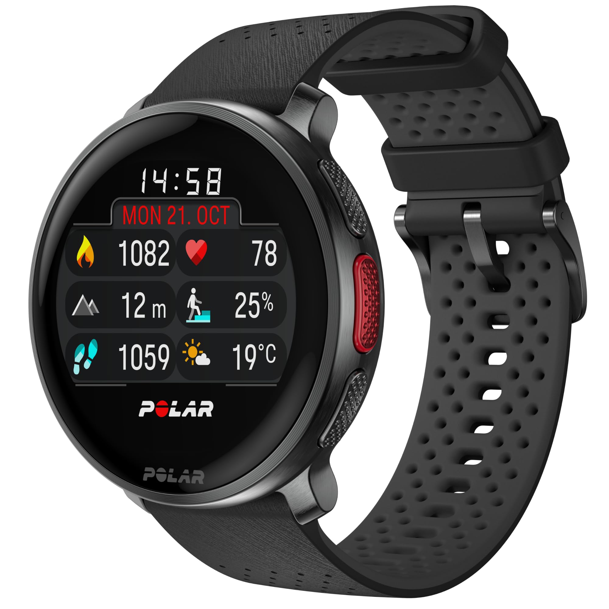 Version 1.0.0 POLAR Sport Watch with GPS, Heart Rate Monitor, and Extended Battery Life, SmartWatch for Men and Women, Offline Maps, R