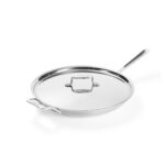 Sartén de Acero Inoxidable Cepillado con Tapa All Clad Groupe SEB BD5 5 Capas 14 Pulgadas Apto para Inducción