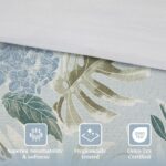 Juego de funda de edredón Harbor House HH12-1854 algodón estampado palma tropical tamaño Queen 3 piezas ropa de cama cos