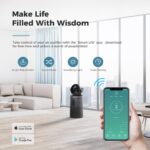 Purificador de aire con ventilador circulador AROEVE MK08W cobertura 184 metros cuadrados WiFi control inteligente 2 en