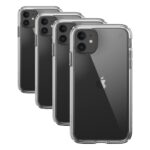 Speck Funda transparente para iPhone 11, protección contra caídas, antiamarilleo, antidecoloración, delgada, transparent
