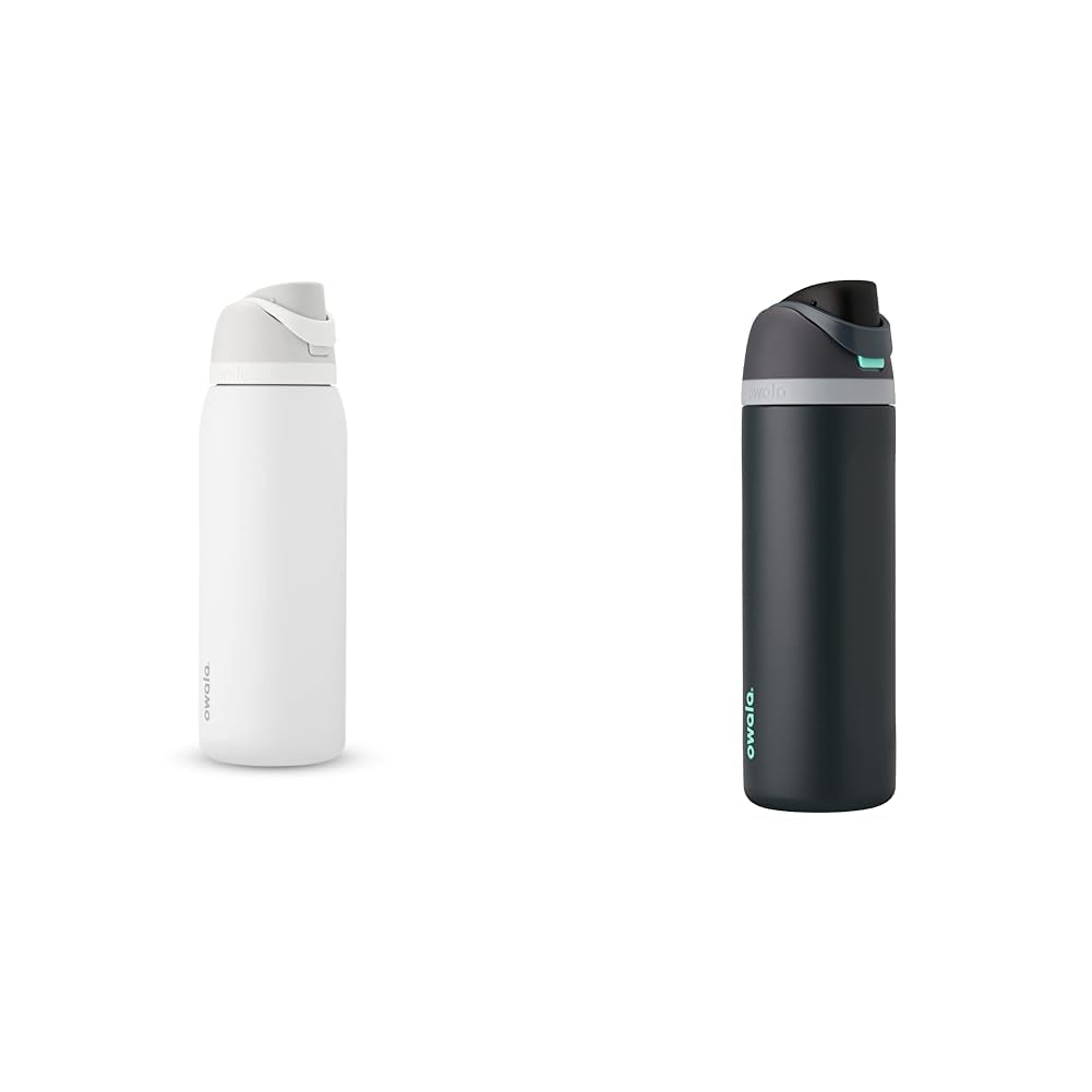 Version 1.0.0 Termo Botella de Agua Owala FreeSip Acero Inoxidable 40 oz con Popote Paquete de 2 Piezas
