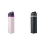 Termo Botella de Agua Owala FreeSip Acero Inoxidable 40 oz con Popote Dreamy Field Foggy Tide