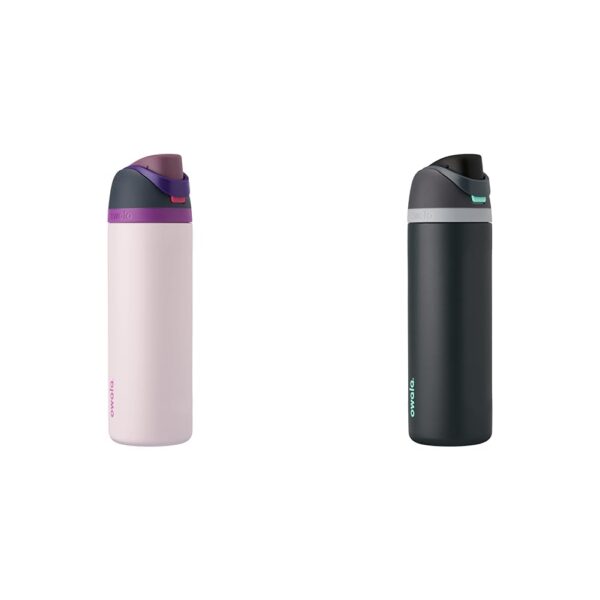 Termo Botella de Agua Owala FreeSip Acero Inoxidable 40 oz con Popote Dreamy Field Foggy Tide