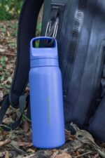 Botella con Filtro de Agua de Acero Inoxidable LifeStraw Go Series LGV42STPWW 24 oz Morado Thistle