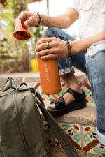 Botella con Filtro de Agua de Acero Inoxidable LifeStraw Go Series LGV42STPWW 24 oz Morado Thistle