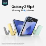 Teléfono Plegable Samsung Galaxy Z Flip6 SM-F741ULBEXAA desbloqueado 512GB FlexCam cámara 50MP Android 2024