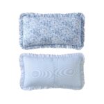 Juego de edredón con volantes Laura Ashley Revman International USHSA91286729 microfibra floral azul King con fundas a j