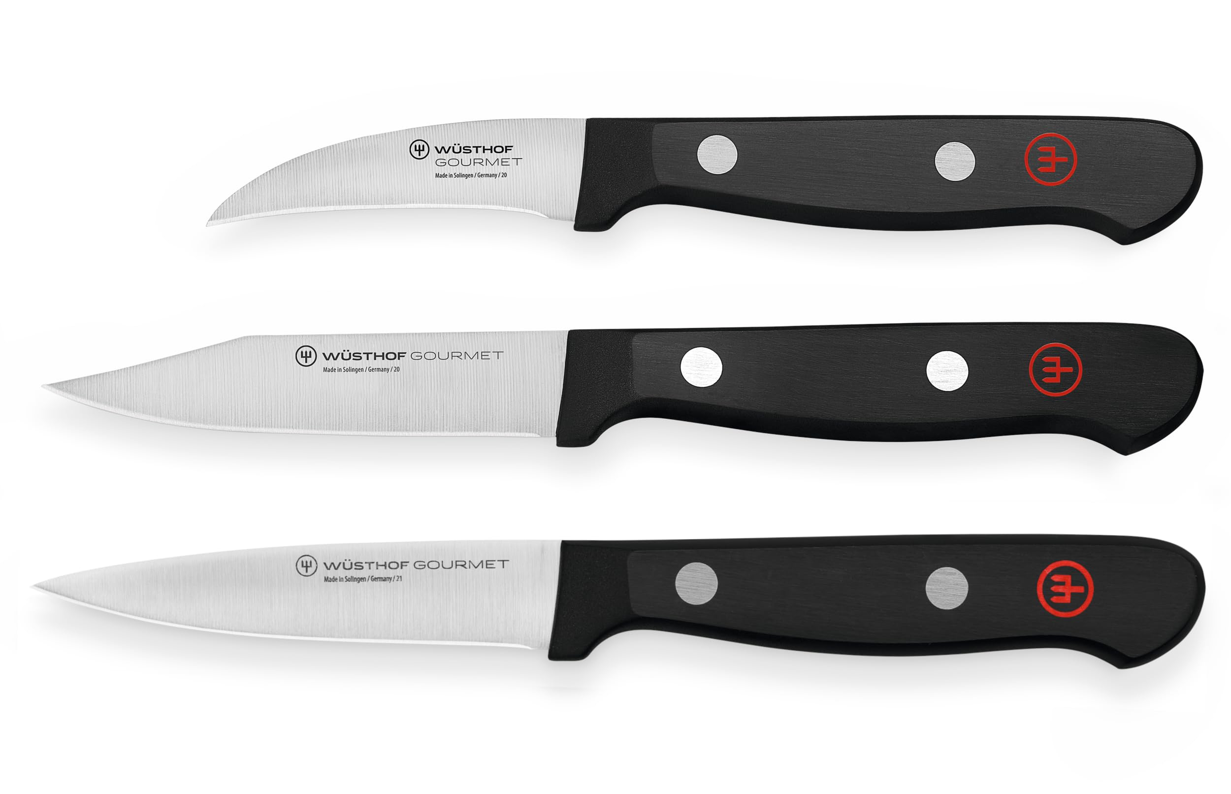 Version 1.0.0 WÜSTHOF Juego de cuchillos de pelar gourmet de 3 piezas 1065060301
