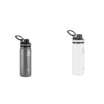 Termo Botella de Agua Takeya Originals Acero Inoxidable Aislado al Vacío 18 oz Tapa con Popote Paquete de 2 Piezas Grafi
