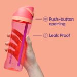 Termo botella de agua Owala FreeSip acero inoxidable 24 oz plástico Tritan 25 oz con popote y tapa de botón
