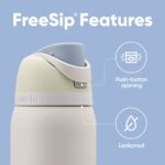 Paquete de botellas de agua Owala FreeSip acero inoxidable con popote termo deportivo aislado 24 oz y 40 oz