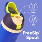 Paquete de botellas de agua termo Owala FreeSip acero inoxidable aislado 16 oz y 24 oz para niños