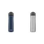 Termo Botella de Agua Contigo Cortland Chill 2.0 Acero Inoxidable Al Vacío 24 oz Tapa Antiderrames Color Arándano y Acer
