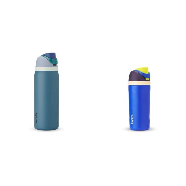 Termo Botella de Agua Térmica de Acero Inoxidable con Popote Owala FreeSip 32 onzas Esfera Celestial 16 onzas