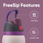Termo Botella de Agua Owala FreeSip Acero Inoxidable Térmico con Popote 40 oz Paquete de 2 Piezas