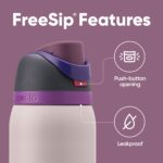 Termo Botella de Agua Owala FreeSip Acero Inoxidable Térmico con Popote 40 oz Paquete de 2 Piezas