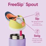 Termo Botella de Agua Owala FreeSip de Acero Inoxidable Aislado con Popote y Tapa de Botón 24 oz 32 oz