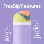 Termo Botella de Agua Owala FreeSip Acero Inoxidable con Popote Aislado 32 oz 24 oz Dulzura de Verano