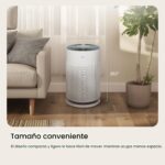 Purificador de aire LG PuriCare 360 AS601HBB0 filtro NanoFiber True HEPA habitaciones grandes hasta 191 m2 WiFi negro
