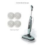 Trapeador de Vapor y Fregado SharkNinja S8001 Limpiador de Pisos Duros con Desinfección Faros LED 4 Almohadillas Suaves