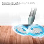 Trapeador de Vapor y Fregado SharkNinja S8001 Limpiador de Pisos Duros con Desinfección Faros LED 4 Almohadillas Suaves