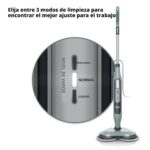 Trapeador de Vapor y Fregado SharkNinja S8001 Limpiador de Pisos Duros con Desinfección Faros LED 4 Almohadillas Suaves