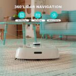 Robot Aspirador y Trapeador TECBOT M1 Pro LiDAR navegación precisa fregado vibratorio 6N autolimpieza automatica 180 min