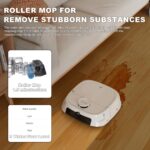 Robot Aspirador y Trapeador TECBOT M1 Pro LiDAR navegación precisa fregado vibratorio 6N autolimpieza automatica 180 min