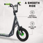Mongoose Expo - Scooter juvenil con ruedas de 12 pulgadas, ruedas Razor Flashback de 12 pulgadas con frenos de mano dual