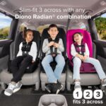 Diono Radian 3R 10 años 1 Asiento convertible para automóvil trasero y delantero con Diono Solana Asiento elevador sin p