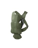 BabyBjörn Bouncer Bliss - Edredón tejido de pétalos verde oscuro y portabebés mini tejido verde oscuro para 0-12 meses,