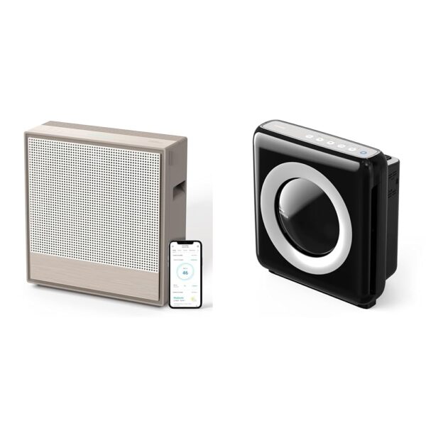 Paquete purificadores de aire Coway Airmega 250S 930 pies cuadrados filtración HyperCaptive 99.999% y AP-1512HH 361 pies