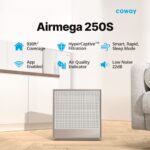 Paquete purificadores de aire Coway Airmega 250S 930 pies cuadrados filtración HyperCaptive 99.999% y AP-1512HH 361 pies