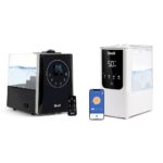 Paquete Humidificador LEVOIT Ultrasónico Niebla Fría Cálida 6L con OasisMist 4.5L para Dormitorio y Hogar habitaciones h