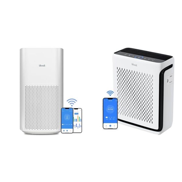 Paquete purificadores de aire LEVOIT Core 600S para hogar grande hasta 3175 pies cuadrados y dormitorio hasta 1110 pies