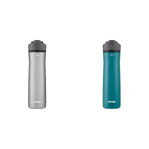 Termos Botellas de Agua Contigo Cortland Chill 2.0 Acero Inoxidable 24 oz Tapa Antiderrame Paquete de 2