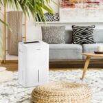 Deshumidificador portátil Amana AMND501AW 50 Pintas Energy Star 3 velocidades temporizador 24 horas apagado automático 1