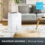Deshumidificador portátil Amana AMND501AW 50 Pintas Energy Star 3 velocidades temporizador 24 horas apagado automático 1