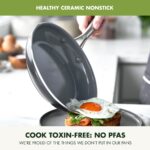 Batería de cocina GreenPan Swift CC008850-001 juego de ollas y sartenes antiadherentes de cerámica libre de PFAS 17 piez