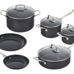 Batería de cocina antiadherente de cerámica Le Creuset ST47002000001001 juego de ollas y sartenes 10 piezas