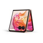 Teléfono Plegable Motorola Razr Plus 2024 PB2J0007US desbloqueado 12GB RAM 256GB cámara 50MP rosa suave