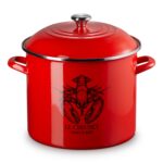 Olla para langosta de acero esmaltado Le Creuset 56010989150251 18.9 litros 20 cuartos color carmín