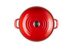 Olla para langosta de acero esmaltado Le Creuset 56010989150251 18.9 litros 20 cuartos color carmín
