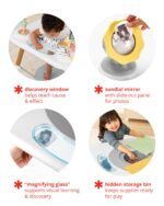 Skip Hop Discoverosity - Centro de actividades de 3 etapas inspirado en Montessori y mesa de juego para bebés a partir d