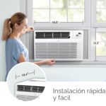 Aire Acondicionado de Ventana LG LW8024RD 8000 BTU 115V control electrónico control remoto 3 velocidades de enfriamiento