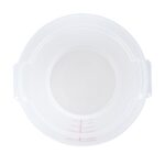 Contenedores de almacenamiento de alimentos translúcidos 22 cuartos de galón Restaurantware Met Lux RWT1578C con marcado
