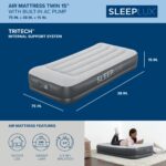 Paquete colchones inflables SLEEPLUX cama de aire tamano Queen y Twin con bomba integrada almohadas y cargadores USB 22